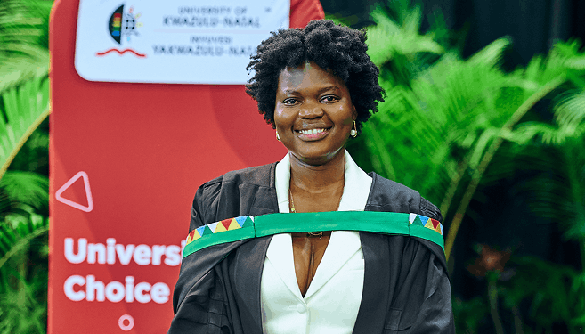 Ms Lindiswa Buthelezi earned a Master’s in Ecological Sciences.